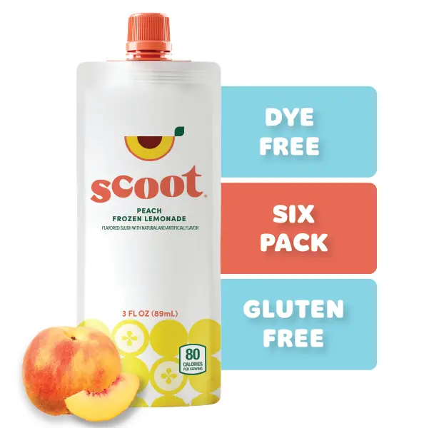 Peach Frozen Lemonade 6-Pack - Kids Treat, Dye-Free & Allergen-Free