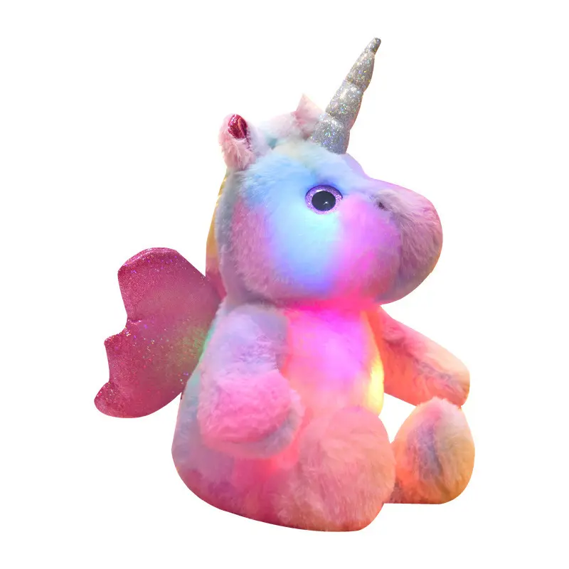 Glowing Unicorn Plush Toy, Cute Unicorn Stuffed Toy, LED Light Up Plush Toy, Soft Stuffed Animal, Birthday Gift for Girls, Home Decoration, Room Decor, Gift for Her, Girl's Gift