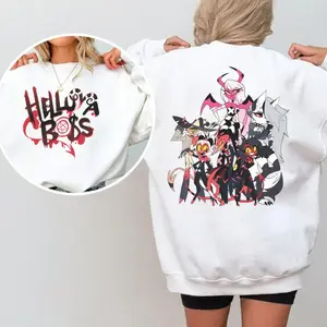 Helluva Boss T-Shirt, Sweatshirt, Hoodie, New Y2K Trend, Anime Aesthetic Unisex Sweatshirt, Hip Hop Streetwear, Vintage Harajuku Pullover Casual