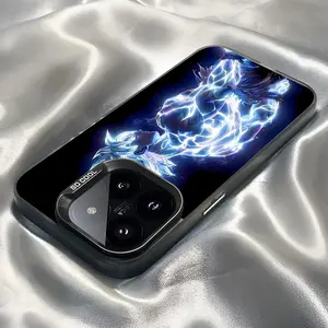 Anime Goku Phone Case IMD Phone Case for iPhone 17,16,15,14,13,12,11,Pro,Max,Plus Phone Cover Color Silver Cover