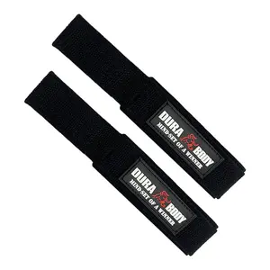 Durabody Sport - Black Padded Weightlifting Straps | Lifting Straps For Back Workouts | Deadlifting, Rows & More
