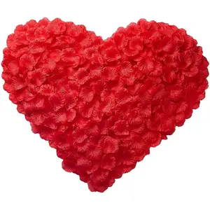 3000 count Red Artificial Silk Rose Petals for Valentine's Day, Romantic Night, Wedding Flower Decorations