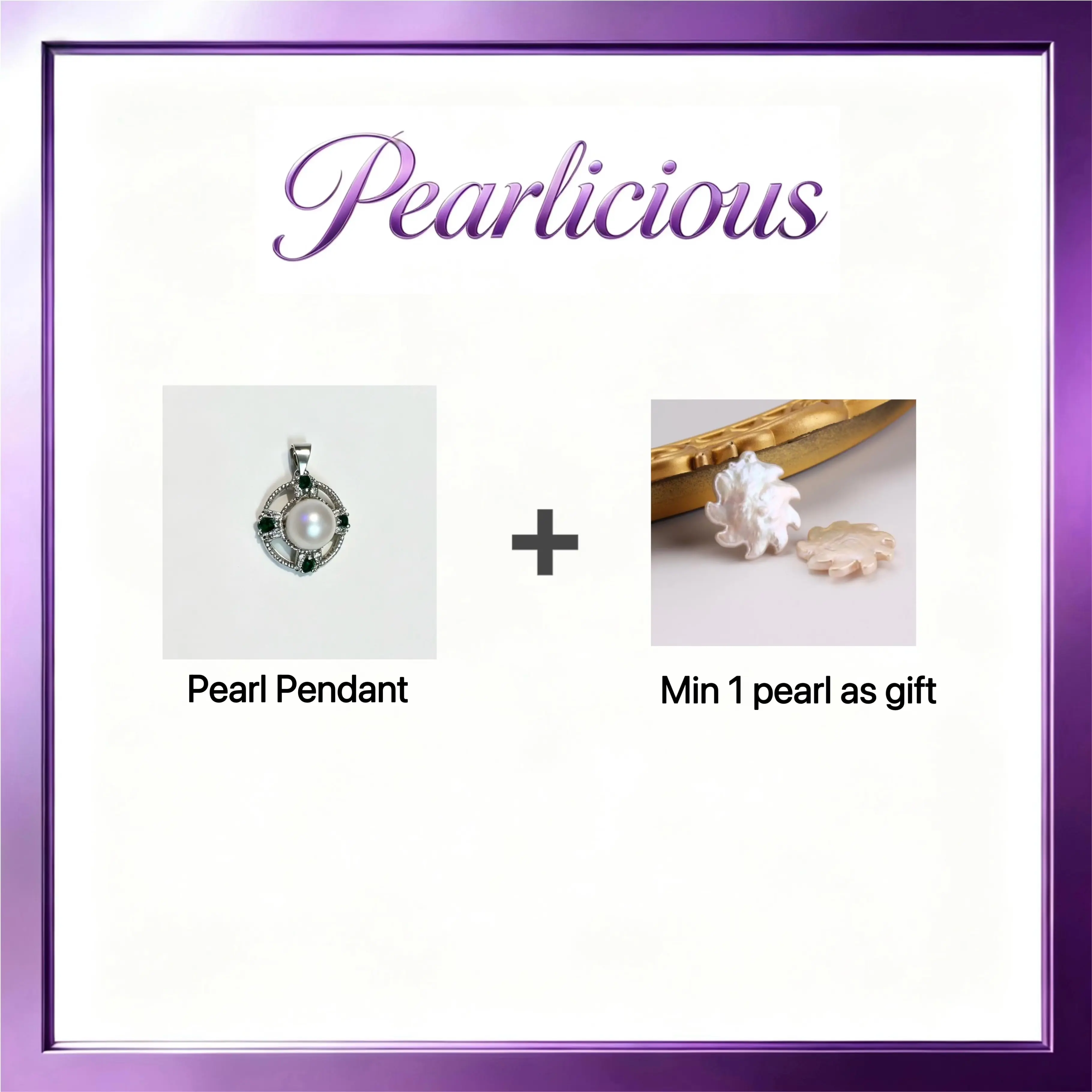 Pearl pendant with Freshwater Sunflower pearl Gift (1 Pearl)[live opening] / Freshwater Pearl Pendant Random Pearl Color In Jewelery