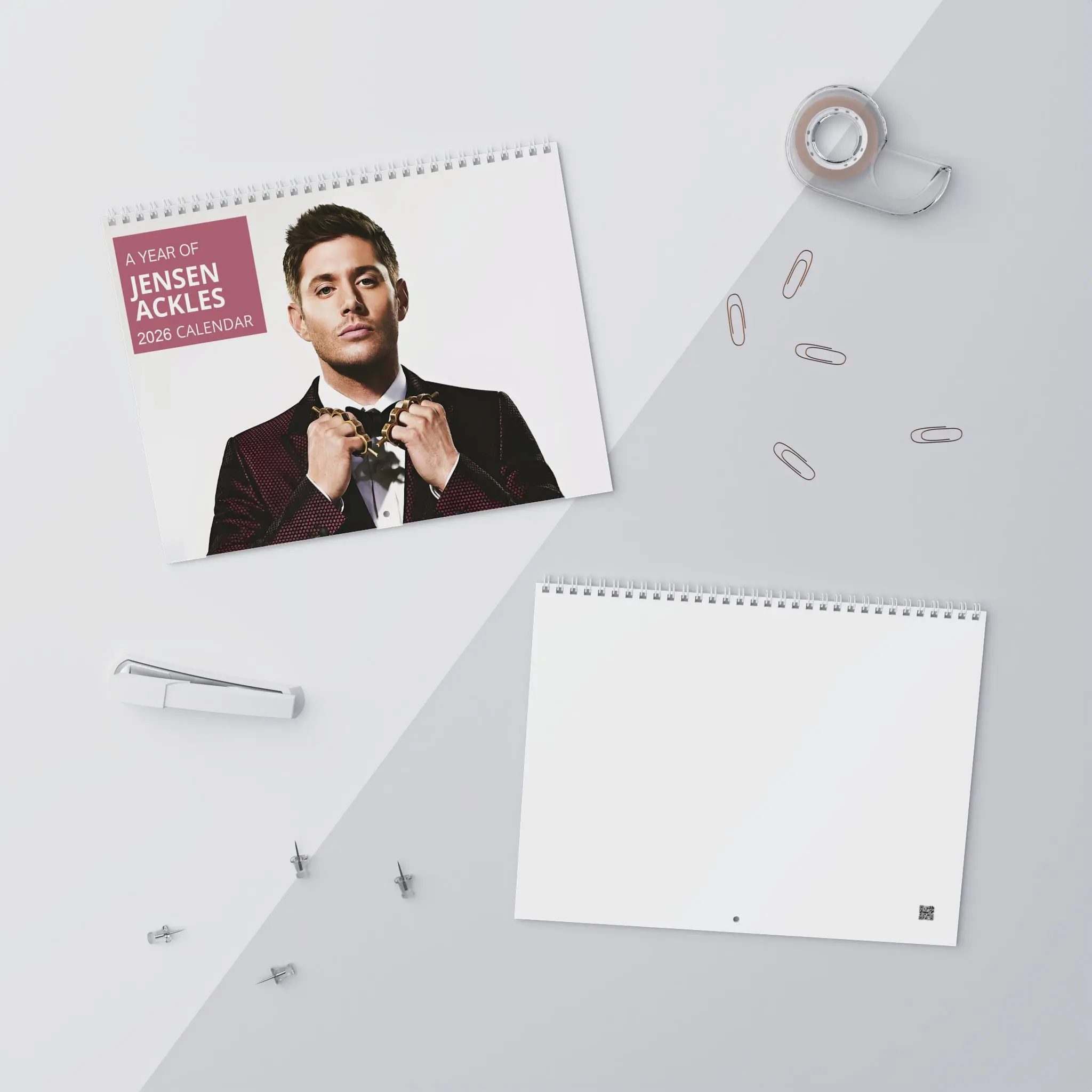Jensen Calendar 2027 | Ackles Fan Art Calendar | Actor Poster 2027 | SPN fans | Gift for Movie Fans-US holidays