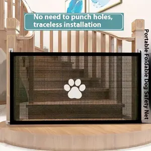 Pet Dog Playpen Portable Folding Isolation Network Large 180x78CM & Small 110x78CM Plastic Safety Net