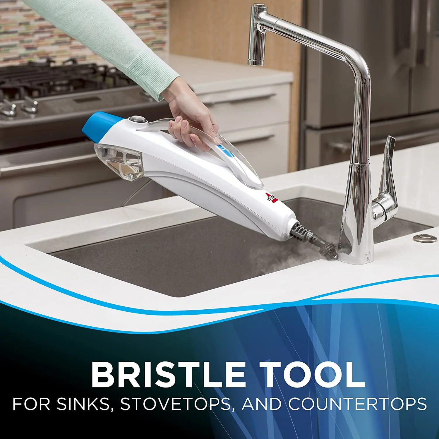 BISSELL PowerEdge Lift-Off 2-in-1 Sanitizing Steam Mop 2078A