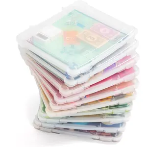 Storage Craft Organizer Box for Board Games, with Snap Lock Lid, 10 Portable Plastic Storage Boxes, Suitable for Puzzles, Magazines, Hobbies, Art Supplies, Fits 8.5inch x 11inch and A4 Paper, Ultra-thin Transparent