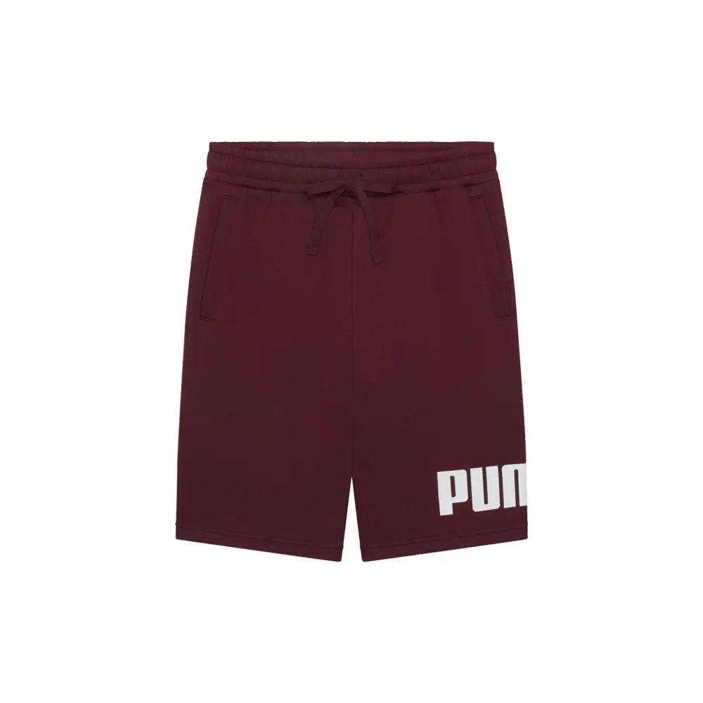 PUMA Mens Essentials Logo 10 Inch Shorts Casual Bottoms Casual Fleece - Red