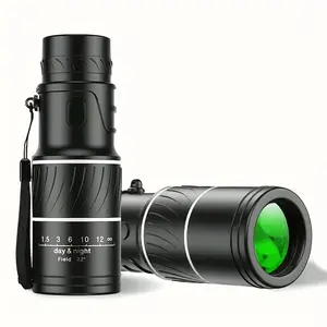 HD Portable Monocular Telescope, Dual-Focus Optical Zoom, Compact Body, Ideal for Outdoor Camping, Bird Watching and Hunting Observation