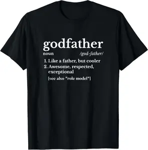 100% Cotton Fathers Day Gift For Godfather Gifts From God T-Shirt
