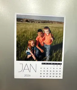 Custom Photo Magnet Calendar