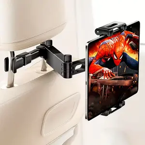 3-in-1 Car Headrest Tablet Holder for Moms Adjustable Extension Arm Mount Fits 4.7-11" Tablets like iPad Galaxy Fire HD Perfect for Kids Road Trips,Car Tablet Holder with 360°Rotating Adjustable Trip Essentials, Black