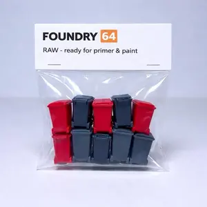 Raw 1:64 scale Garbage bins (10 pack)