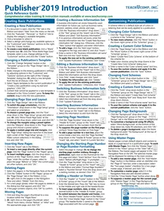 Publisher 2019 Quick Reference Guide