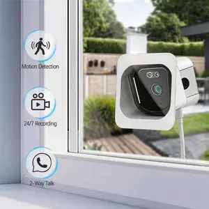 2K 3MP Window Camera,5G & 2.4GHz WiFi Indoor Cameras for Home Security with Al Color Night Vision,Human/Motion Detection,Real-Time Alerts,24/7 Recording,Easy Install, Wireless Security Cameras