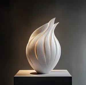 Flame Vase | Twisted Sculptural Form Centerpiece