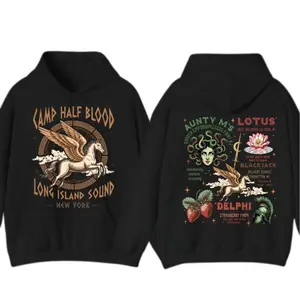 Two Sided Percy Jackson Camp Half Blood Shirt, Long Island Sound Shirt, Percy Jackson And Olympians, Heroes Of Olympus Book Lover Gift, Causual Clothing, Unisex Sweater Pullover Tee