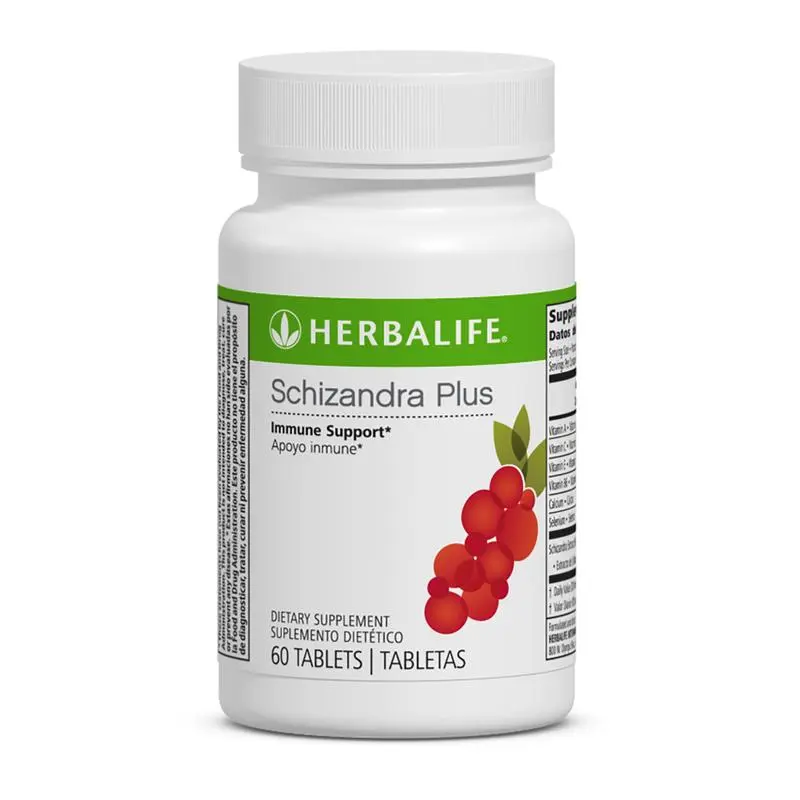 Herbalife Schizandra Plus Dietary Supplement - 60 Tablets, Healthy Vitamins & Minerals Blended Support for Health & Wellness