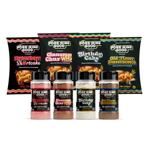 Sweet Cheeks Sampler Variety Pack - Dessert Flavored Pork Rinds and Seasonings!