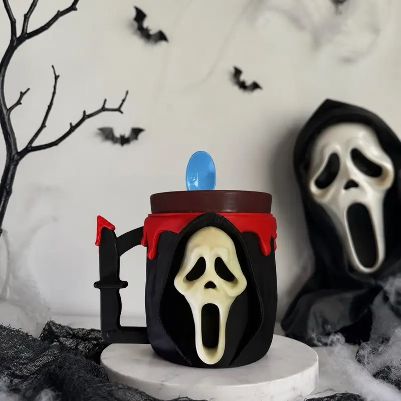 3D Printed Ice Cream Holder with Glow-in-the-Dark Face