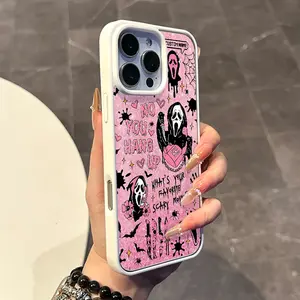 Chic Magnetic Case for iPhone11/12/13/14/15/16/promax Pink movie characters MagSafe Ready, Anti-Slip, Ultra Thin | Aesthetic Touch for Daily Use