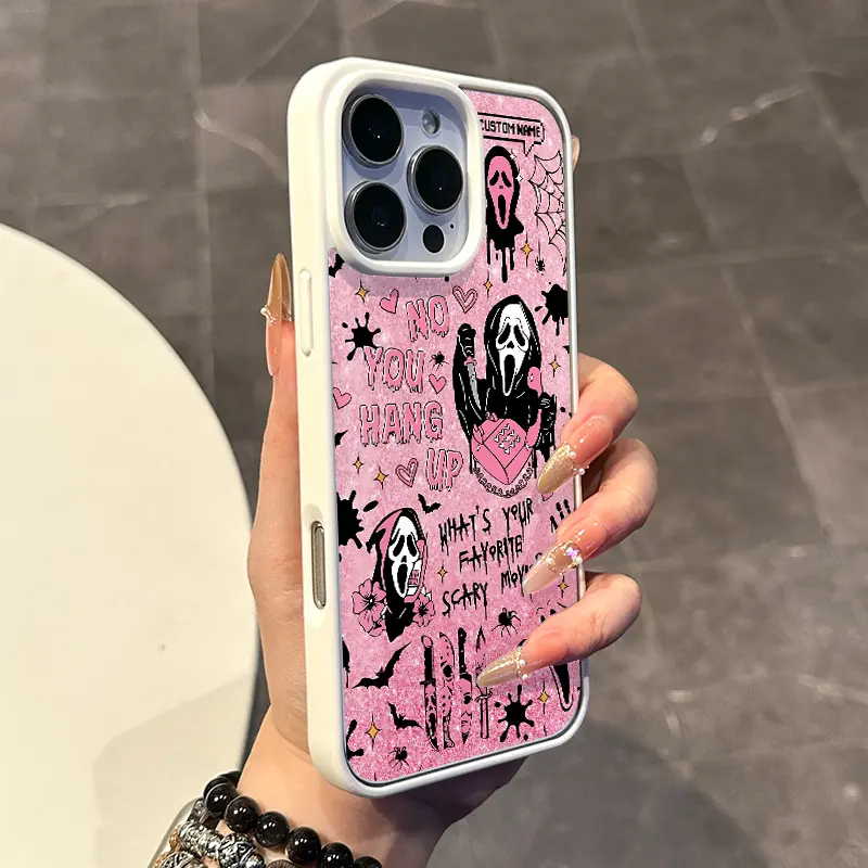 Chic Magnetic Case for iPhone11/12/13/14/15/16/promax Pink movie characters MagSafe Ready, Anti-Slip, Ultra Thin | Aesthetic Touch for Daily Use