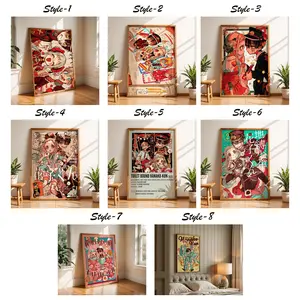 Toilet-Bound Hanako-Kun Anime Poster Unfamed, Anime Print, Anime Gift For Fan, Manga Poster, Wall Art, Wall Decor, Home Decor, Bir Soft Tone Aesthetic Poster