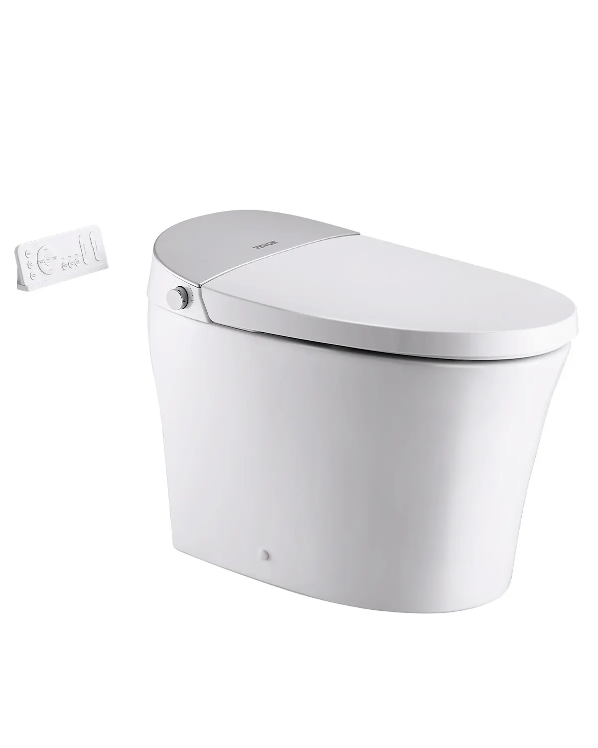 VEVOR Smart Toilet, Air Drying, Elongated Smart Toilet with Heated Seat, Clean Nozzle & Auto Freshening System, Auto Open/Close Toilet with Remote Control & LED Digital Display, Fits for  Bathrooms#BacktoSchool
