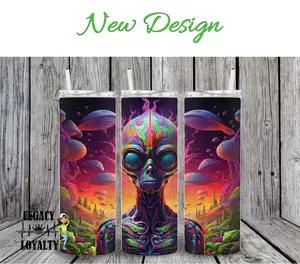 Futuristic Alien Tumbler Drinkware Flasks