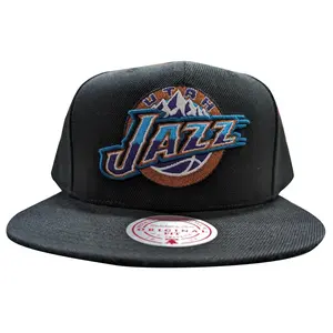 Mitchell & Ness Black NBA Utah Jazz HWC Core Basic Snapback