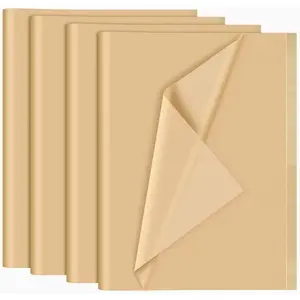 120 Sheets  Tissue Paper 14 x 20 Inches Brown Wrapping Tissue Paper Bulk  Wrap Paper Sheets for  Bags Packaging Floral Filler Crafts Birthday Christmas Halloween Decor