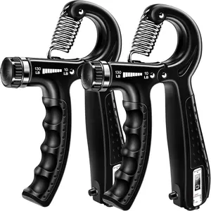 Grip Strength Trainer (2 Pack), Forearm Strengthener, Hand Grip Gripper Strengthener, Hand Strengthening Devices, Forearm Exerciser, Finger Wrist Strengthener, Exercisers Squeezers for Strength HiKeep