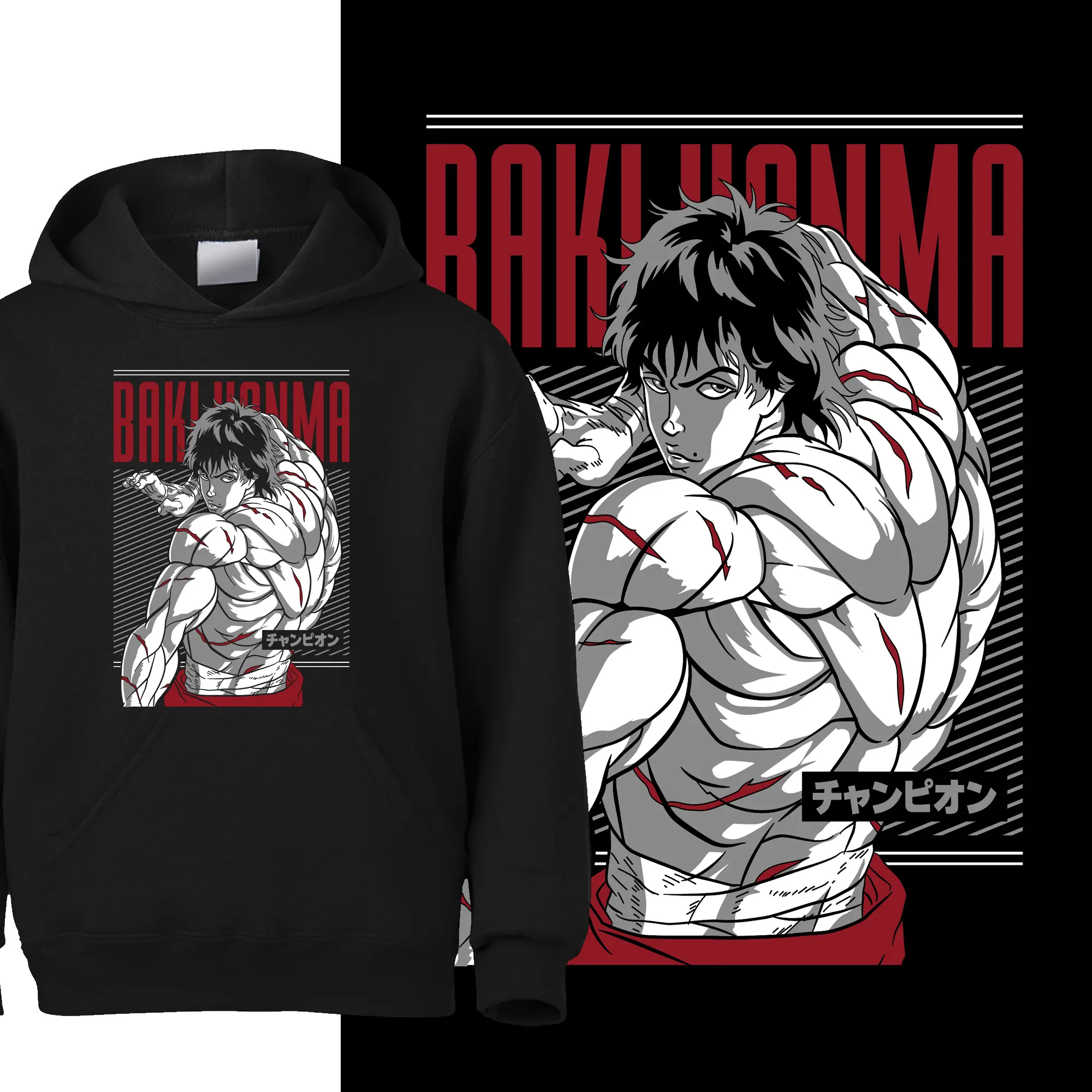 Baki Unisex Hoodie - Comfortable and Durable Clothing - Unisex Hood