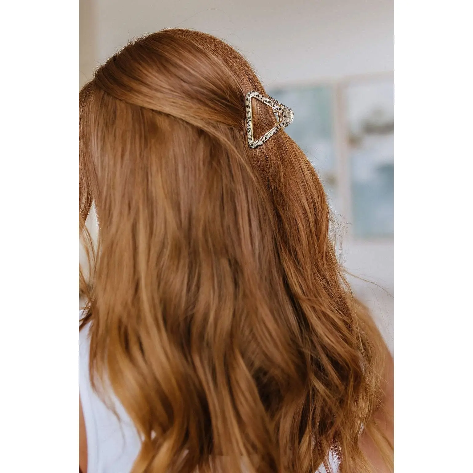 Speckled Triangle Claw Clip