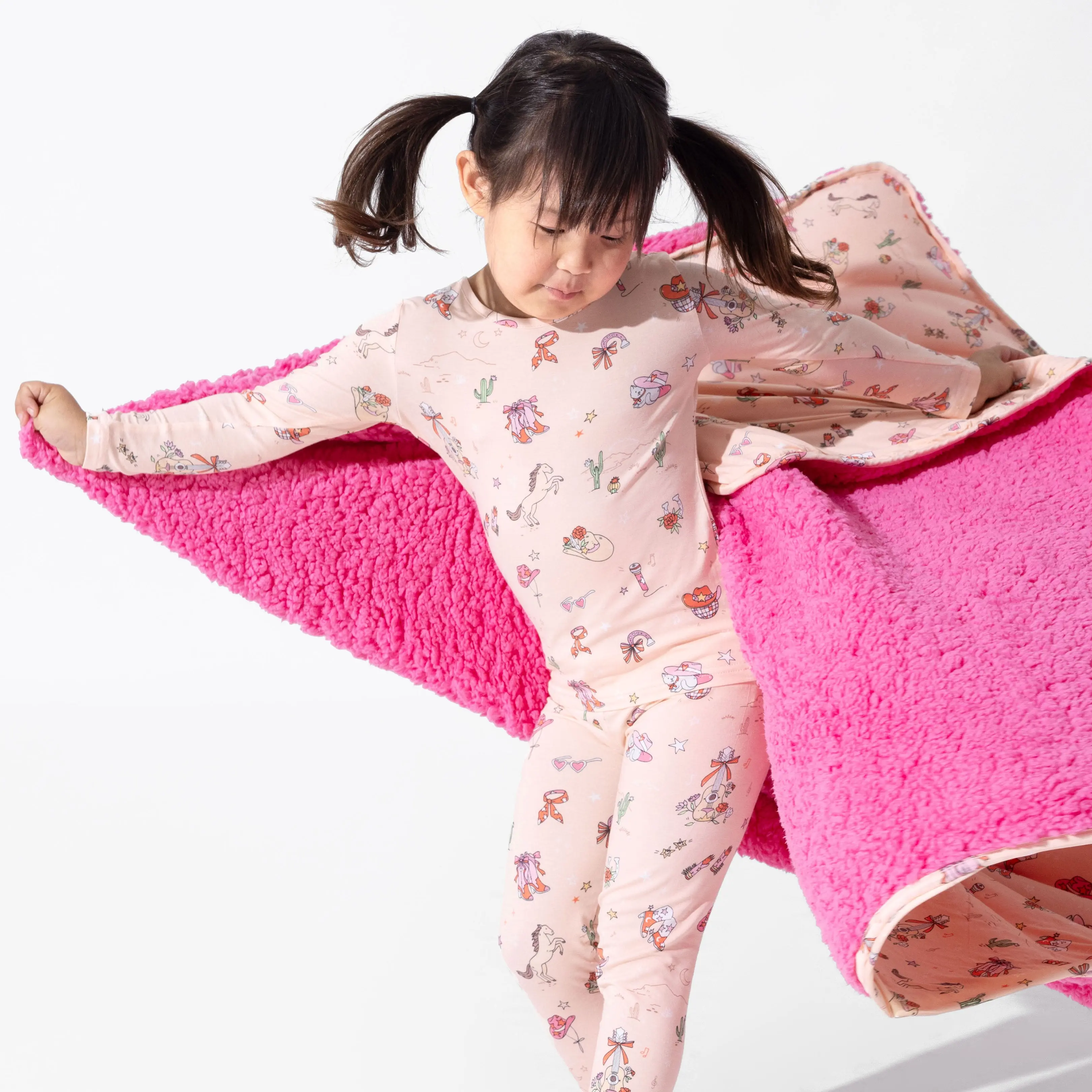 Cowgirl Bamboo Sherpa Blanket Cowgirl Bamboo Sherpa Blanket