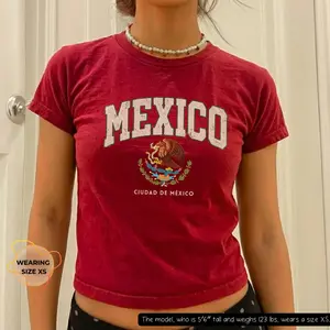 Mexico Y2k Jersey Baby Tee