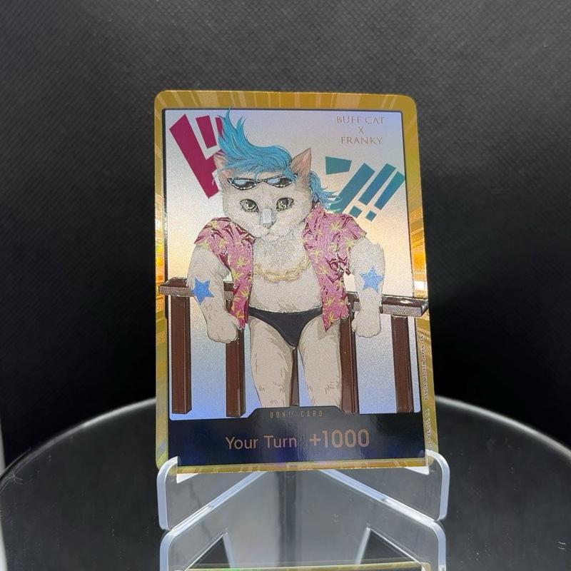 One Piece TCG Cat Don Cards Meme - Collectible Trading Card Game Featuring Adorable Cat Characters in Various Outfits - TikTok Shop One Piece TCG Cat Don Cards Meme - Collectible Trading Card Game Featuring Adorable Cat Characters in Various Outfits - TikTok Shop