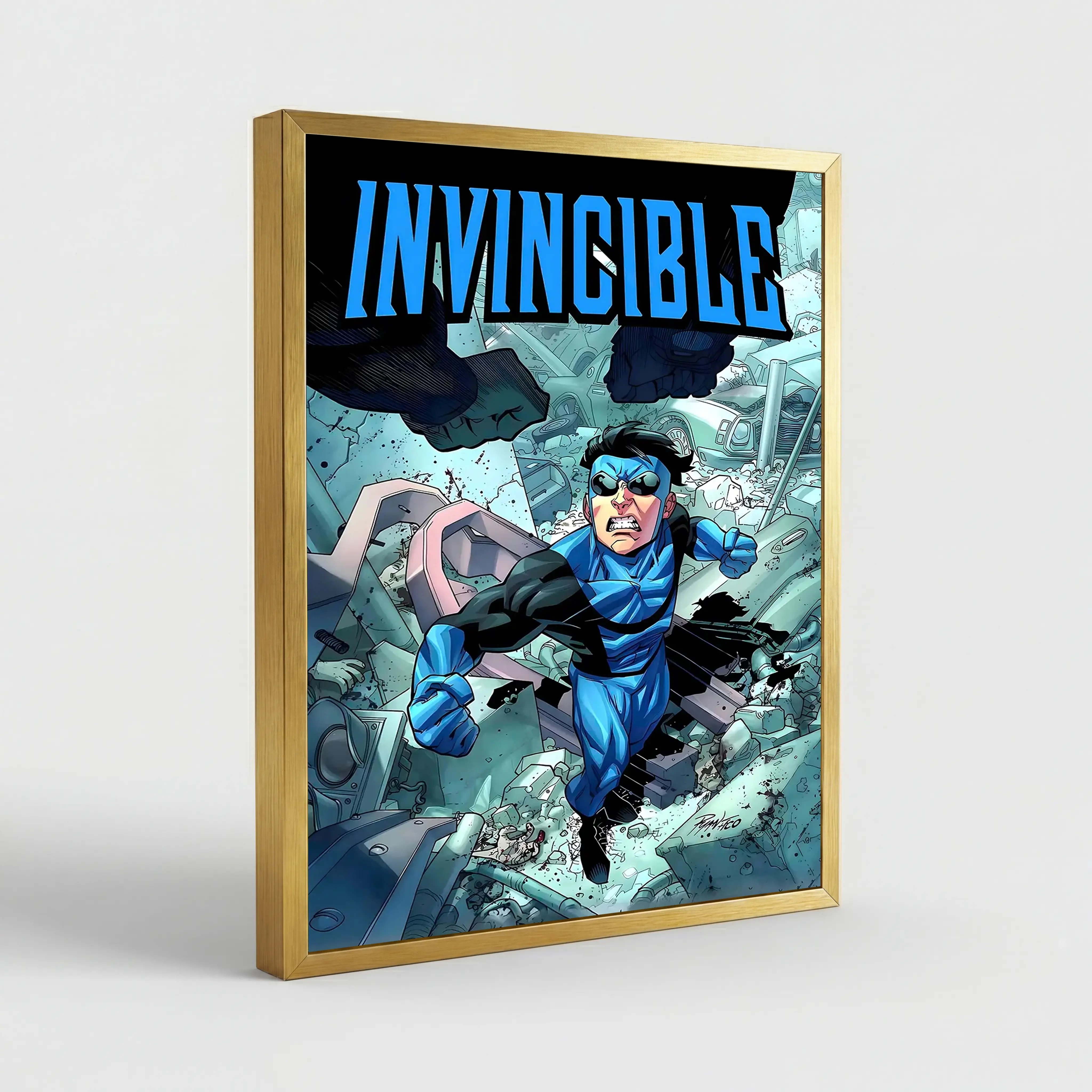 Style-10 Golden Metal Frame