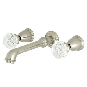 Celebrity Two Handle Two-handle 3-Hole Wall Mount Bathroom Sink Faucet