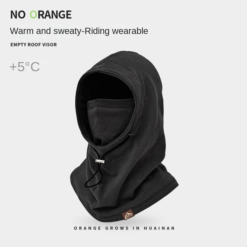 New cycling face mask, hat, scarf integrated, women's winter cycling warm, windproof, and cold resistant neck cover, men's head cover