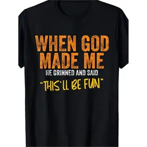 Men's Casual Letter Print Cotton Round Neck Short Sleeve TShirt Featuring Humor Quote Ideal for Birthdays and Easter Fast Shipping Comfortable Soft Fabric