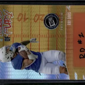 2024 Leaf Press Pass Premium #FF-RD1 Ray Davis Fields of Fury Gold #/5
