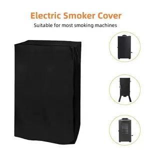 1pc Vertical Electric Smoker Cover, Outdoor Smoker BBQ Grill Cover Compatible for Masterbuilt Smoke Hollow Pit Boss Smoker etc.