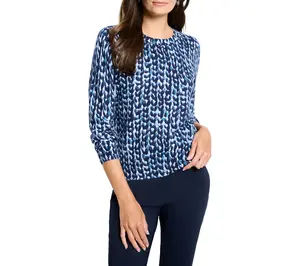 NIC+ZOE Knit Stitch Pure Cotton Sweater