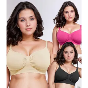 Seamless Shaping Bralette With Adjustable Strap Wireless Sculpting Bra