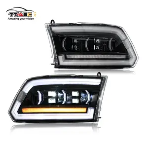 TT-ABC LED Headlights for 2009-2018 Dodge RAM 1500 & 2013-2018 Dodge RAM 1500 2500 with Sequential Turn Signals High Performance Lighting