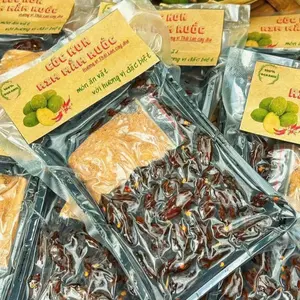 Young Ambarella with Shrimp Paste Spicy & Savory Snack Dried Fruit 10.5oz-Cóc Non Rim Mắm Ruốc Thái 300g