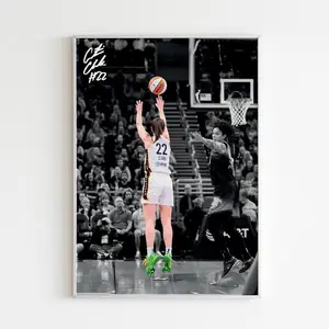 Caitlin Clark Vintage Sports Art Poster - Printable Wall Decor For Her -