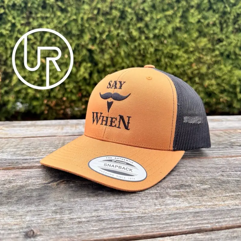 Doc Holiday 'Say When' Snapback Hat - Classic Western Style with Bronze Lettering