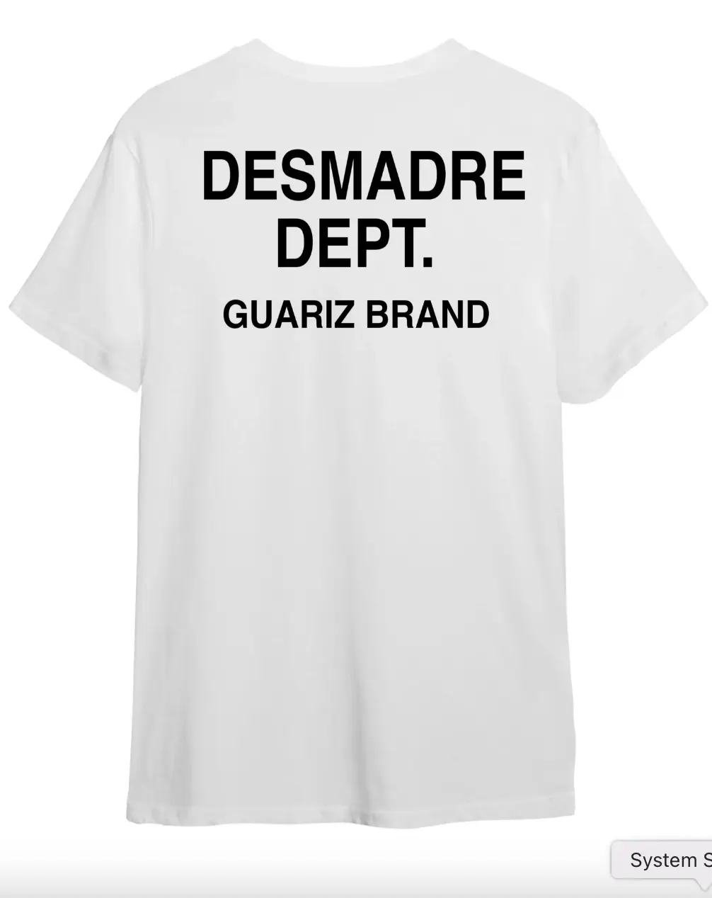 DESMADRE DEPT (WHITE) T-SHIRT